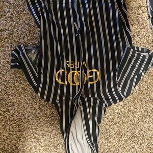 Black and white legging set